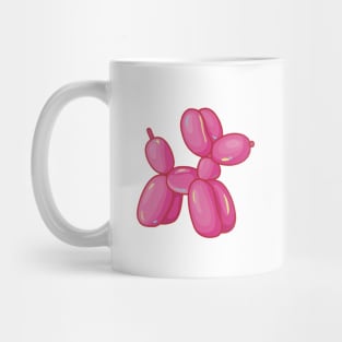 Pink Balloon Dog Animal Mug